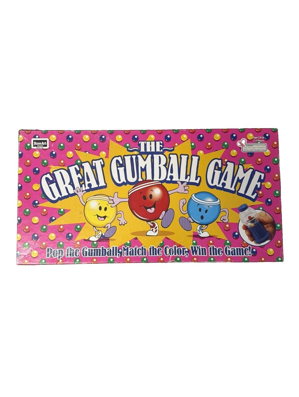 The Great Gumball Game Vintage Children’s Board Game Roseart Ages 3+ Family Fun